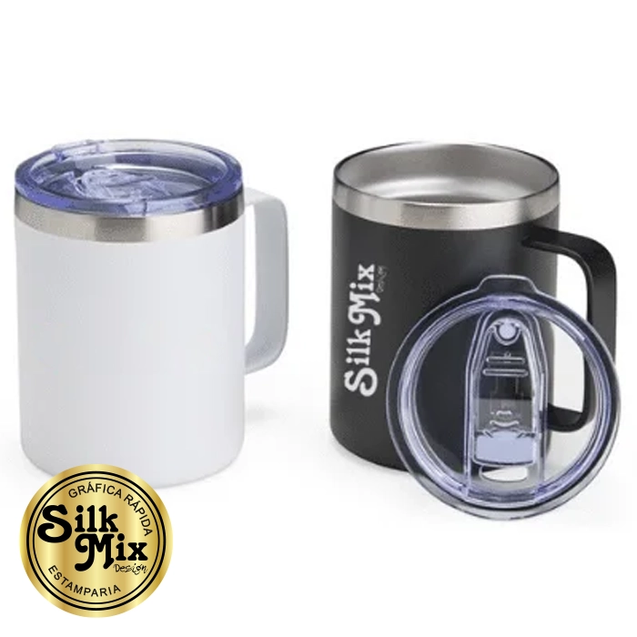 Caneca térmica inox para presente corporativo