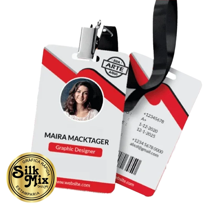 Crachá ps personalizado para eventos