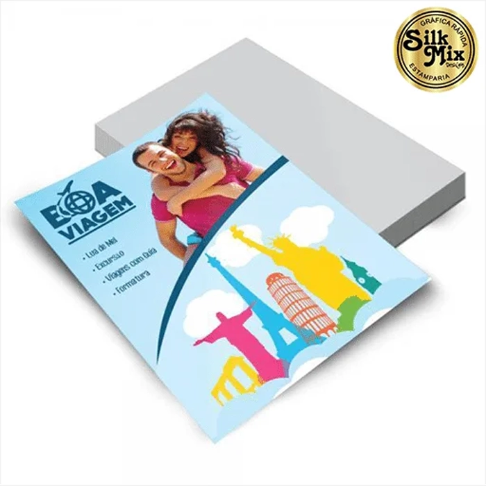 Folheto 10x14cm personalizado para comércios