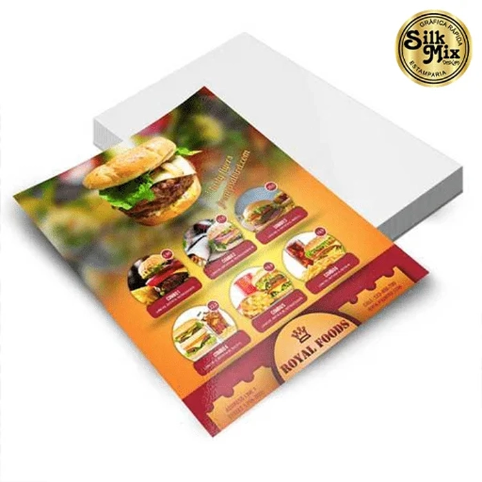 Folheto 14x20cm para divulgação empresarial