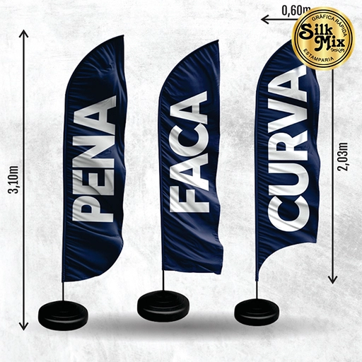 Fornecedor de banners promocionais tipo wind
