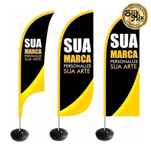 produção personalizada wind banners para empresas