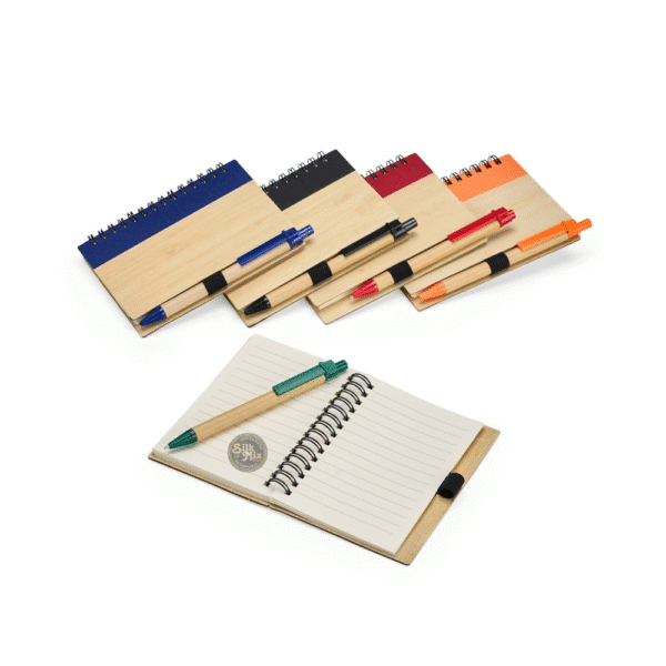 Caderno Ecológico com Caneta • Personalizado
