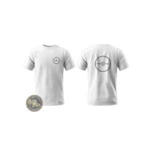 @Camiseta Infanto-Juvenil Branca • Personalizada - MEIA A4