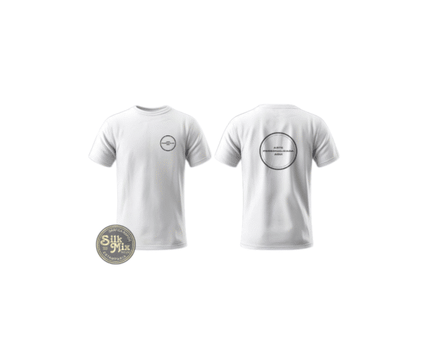 @Camiseta Infanto-Juvenil Branca • Personalizada - MEIA A4