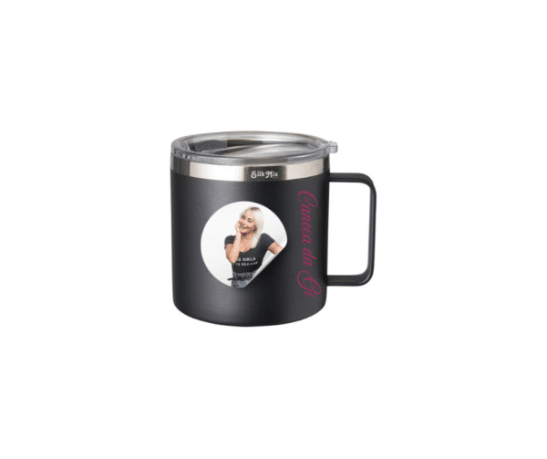 Caneca Térmica inox 350ml  - Asa Retangular - Personalizada - Image 2