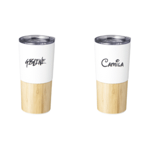 Copo Térmico Nomes Personalizado - bambu 600ml - Inox - Personalizado