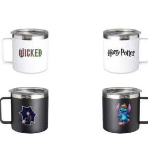 Caneca Personalizada 350ml Inox - Asa Retangular
