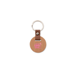 Chaveiro Outubro Rosa - Madeira - Personalizado